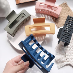 Acrylic Frosted Square Hair Claw Ponytail Holder