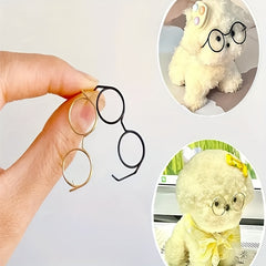 50 Mini Metal Craft Glasses Frames for DIY Crafts Doll Decorations Art Projects