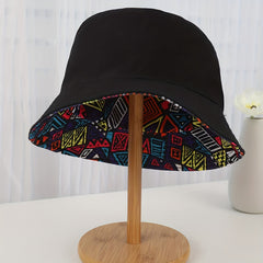 Men's Big Head Double Sided Fisherman Hat Sunshade Sunscreen Basin Hat