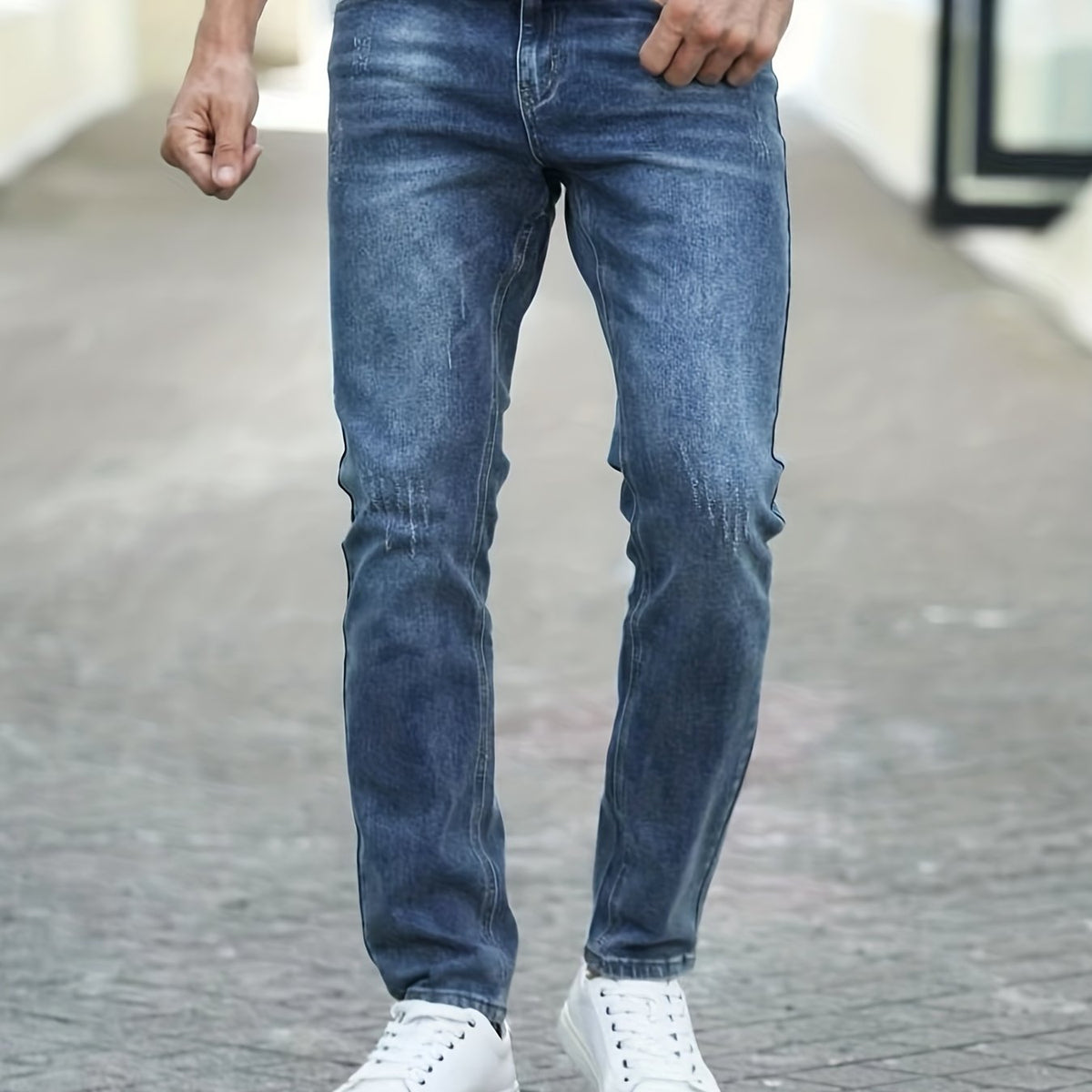 Men's Slim Fit Stretch Washed Jeans