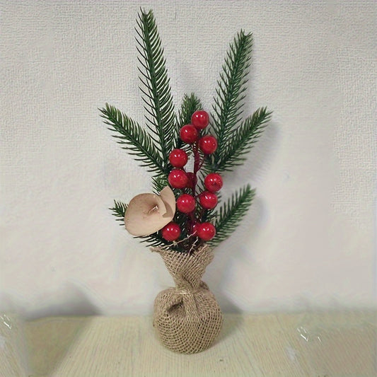 9 84inch Christmas Decorations For Desktop Display Window Mini Christmas Tree