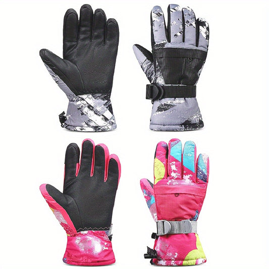 Winter Ski Gloves Waterproof Snow Gloves Warm Touchscreen Sports Gloves