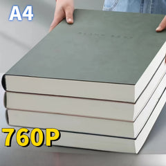 Faux Leather Notebook Blank Book For Creative Work