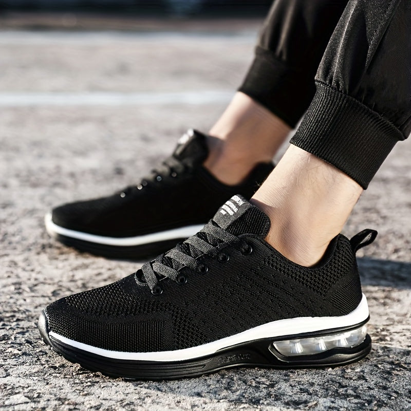 Men's Knitted Walking Shoes Lightweight Comfy Casual Shoes