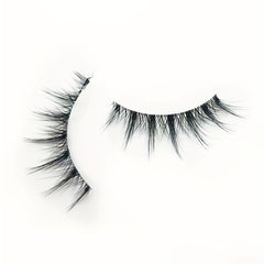 Natural Cross Style Lashes with Pointed Tail and Transparent Stalk