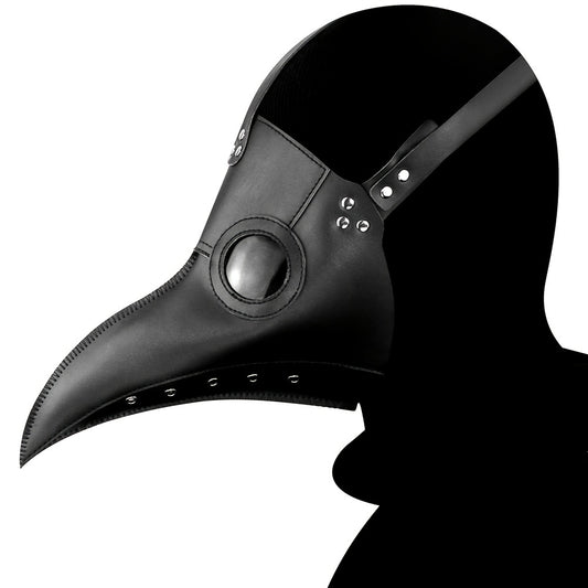Men's Steampunk Halloween Plague Bird Mouth Doctor Mask Headgear