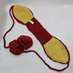 Stylish Red Women's Stretchy Earmuffs Soft Winter Ear Warmers
