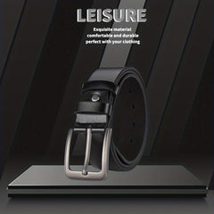 1pc PU Leather Belt Men's Belt Jeans Suit Pants Belt
