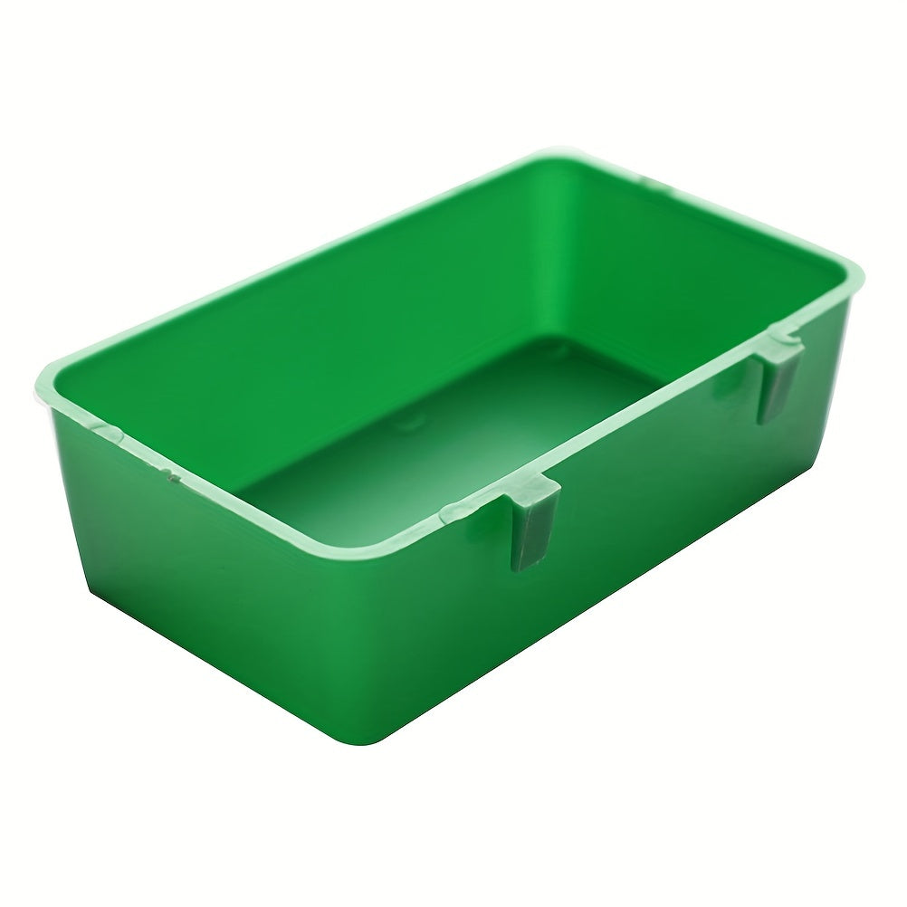 Creative Green Parrot Bathtub & Food Tray for Birds