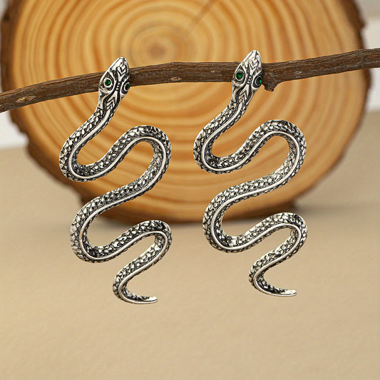 Snake Party Earrings 14K Plated Jewelry For Women Girls
