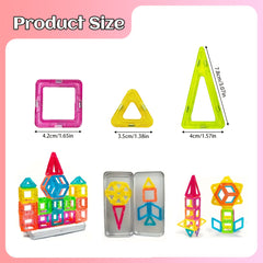 Mini Magnetic Building Blocks Toy Set for Kids with Iron Box