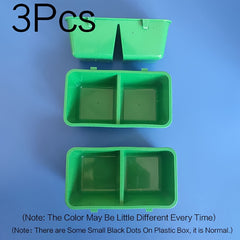 Durable Plastic Bird Food Boxes 3pcs Parakeet Feeder