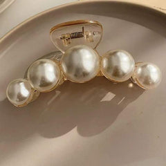 Ivory Pearl Hair Clip Bridal Claw Strong Hold Grip Hair Jaw Clip