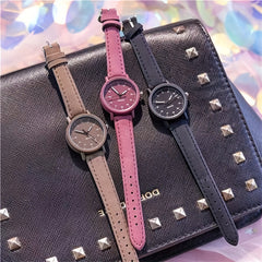 Kids Quartz Watch Colorful Pointer Round Wrist Watch