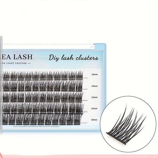 DIY Lash Clusters 3D Eyelash Extensions Natural Volume Wispy Lashes