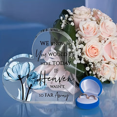 Heart Acrylic Sign for Love Memories - Wedding and Birthday Decor