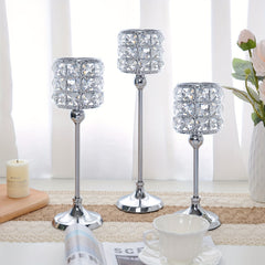 Crystal Candle Holders for Table Centerpieces, Home Decor, Wedding Party