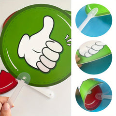10pcs Double Sided Thumbs Up Down Voting Paddles Classroom Supplies PP Material
