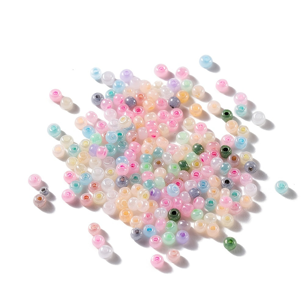 500pcs 3mm Glass Rice Beads 10g Bag for DIY Jewelry Making