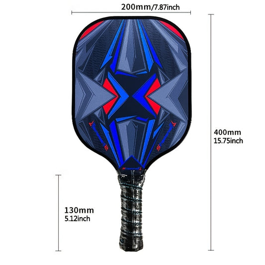 2 Pcs Pickleball Rackets, Cushion Grip, 4 Balls Set