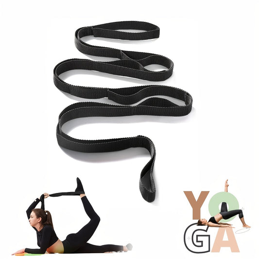 10-Loop Yoga Stretch Strap for Therapy Pilates Gymnastics