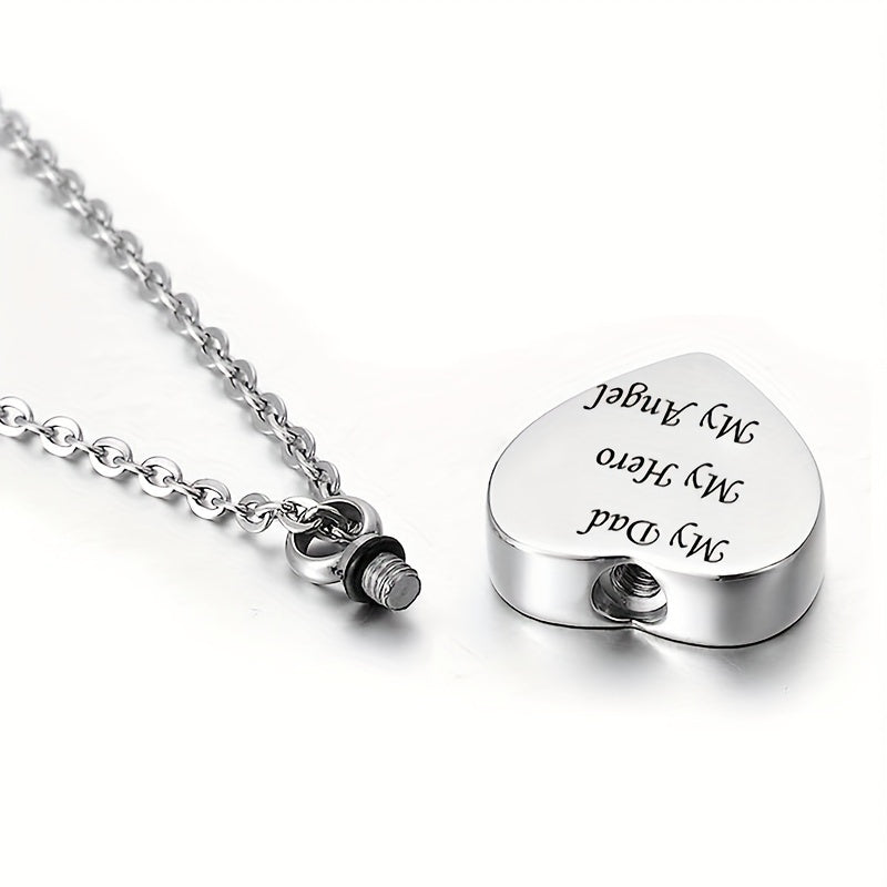 Pet Memorial Necklace Heart Pendant for Ashes