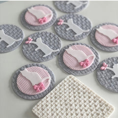 Candy Silicone Mold Knitted Texture Pattern Sweater Weave