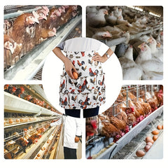 Polyester Apron Egg Collection Apron 12 Pockets Kitchen Supplies