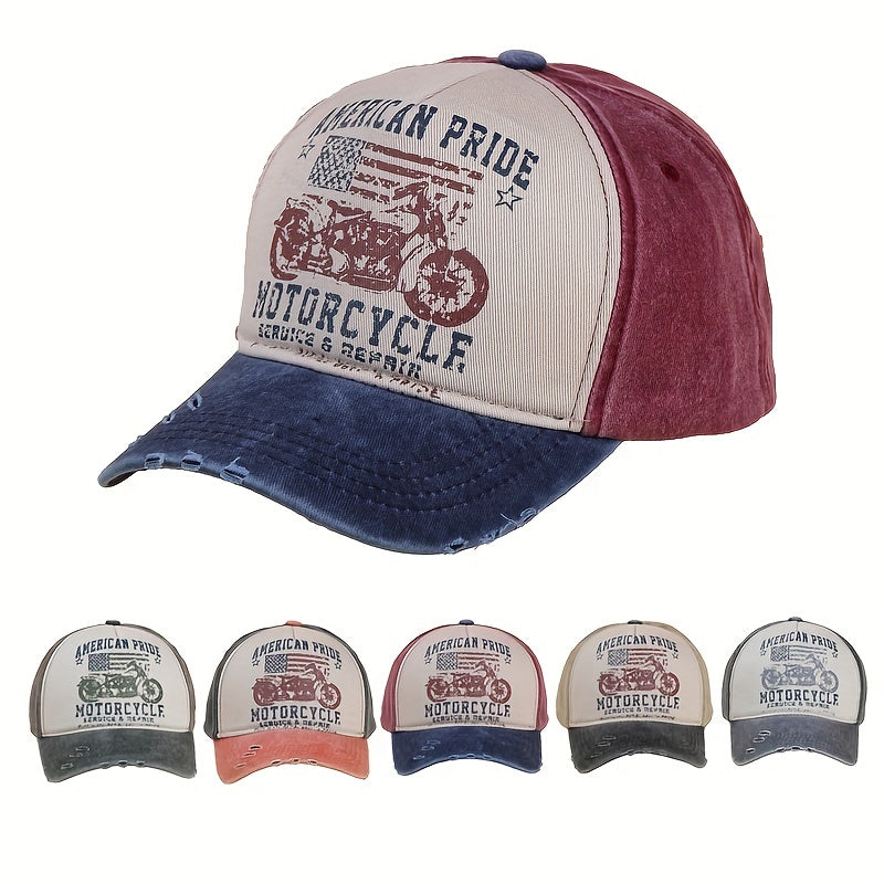 Adjustable Breathable Baseball Cap with Patch for Outdoor Sport