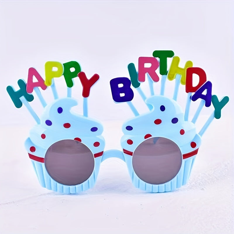 Funny Cupcake Sunglasses for Kids Party Photo Booth Props