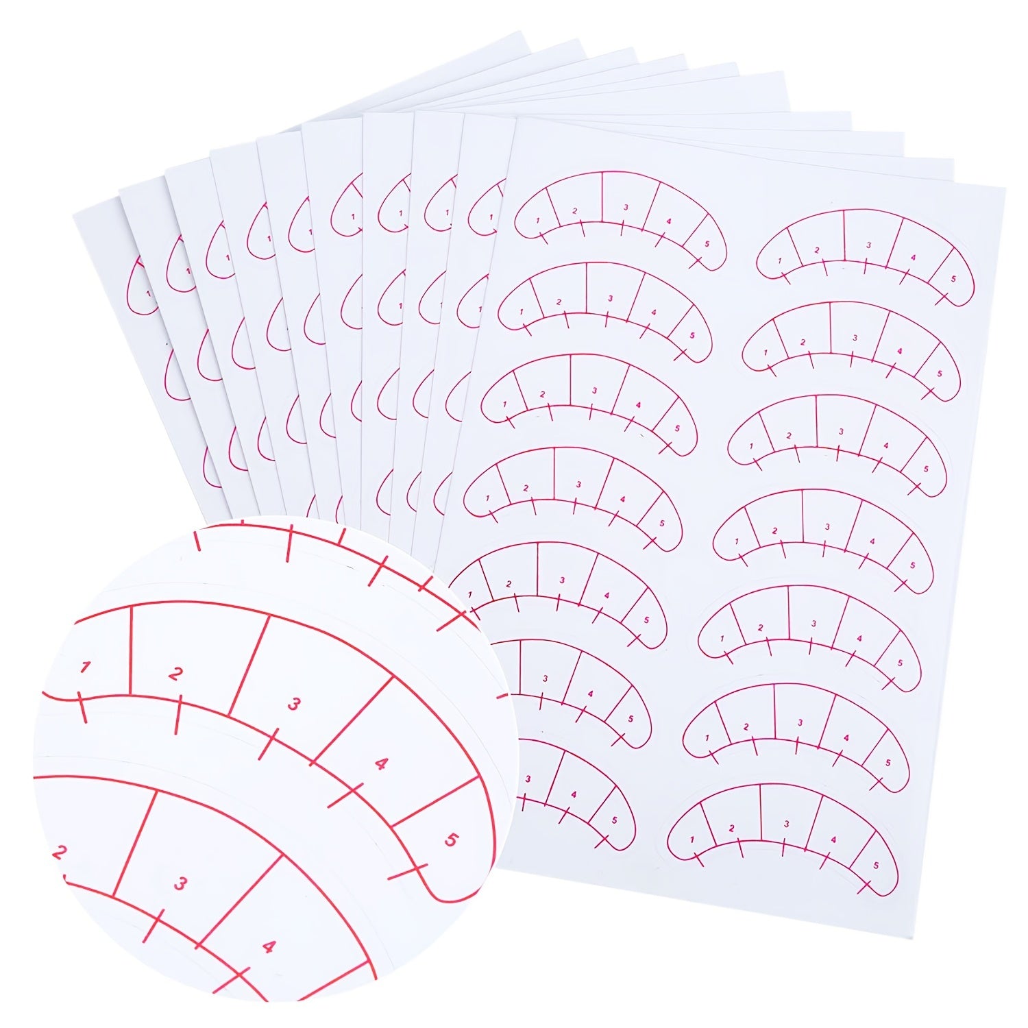 10 Sheets Eyelash Extension Paper Patches 3D Under Eye Pads