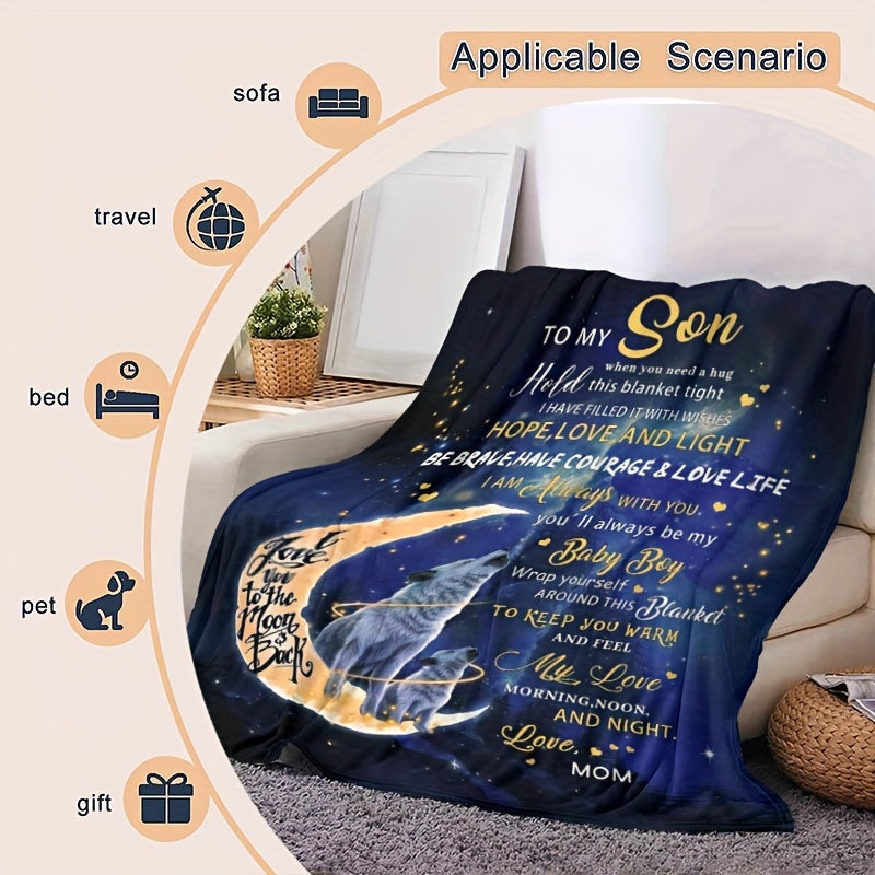 1pc Outdoor Blanket for Son Warm Cozy Soft Throw Blanket
