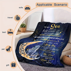 1pc Outdoor Blanket for Son Warm Cozy Soft Throw Blanket
