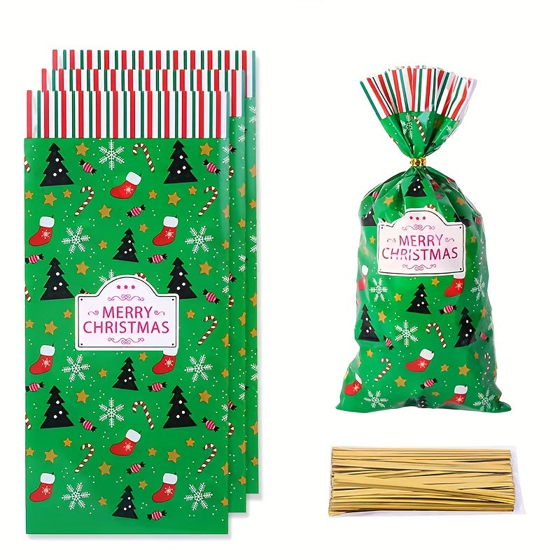 Christmas Candy Gift Packaging Bag with Snowflake Noel Present, Small Business