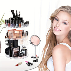 360 Degree Rotating Makeup Organiser Cosmetic Storage Stand