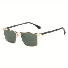Square Sunglasses Gradient UV400 Sun Shades Metal Glasses