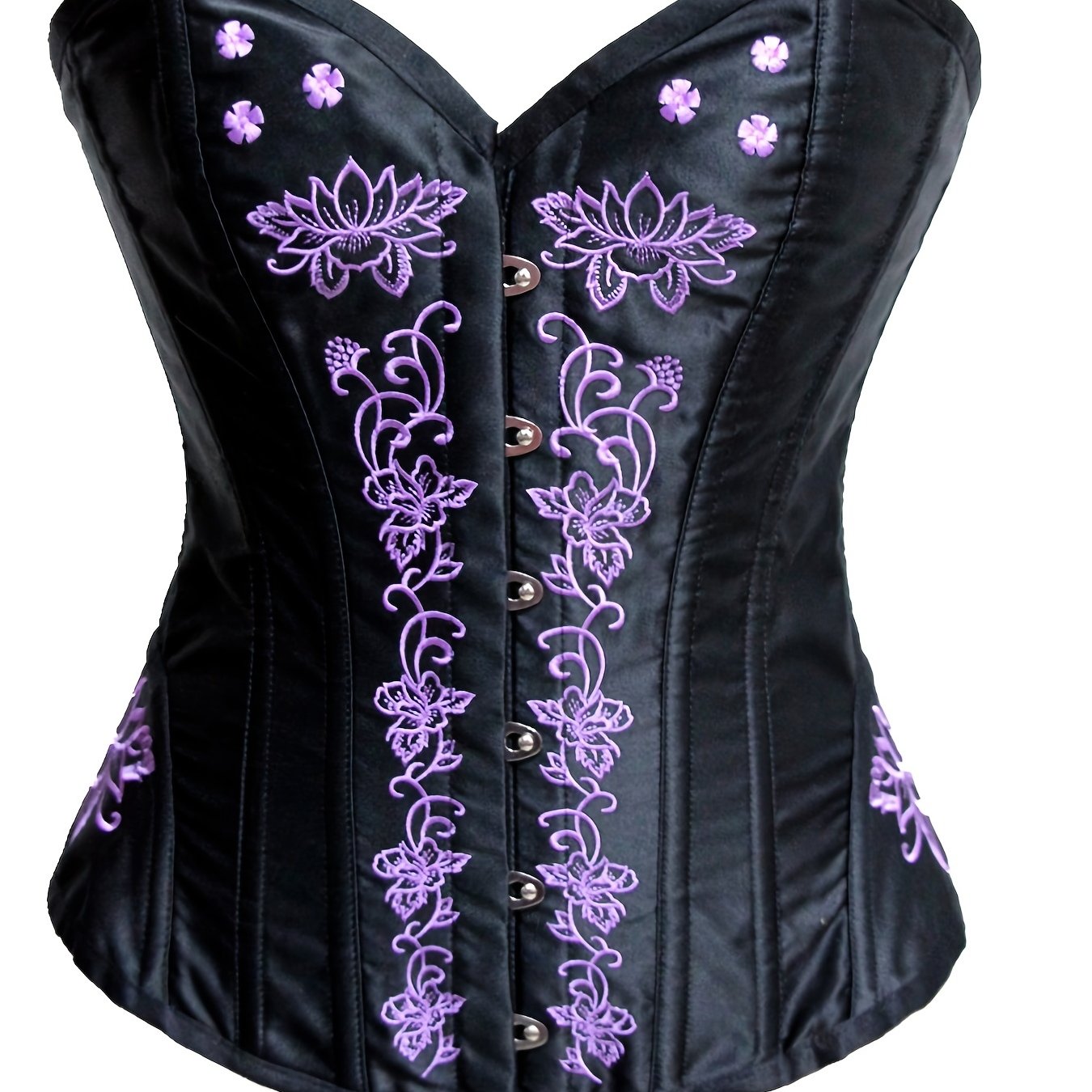Gothic Court Style Waist Corset Lace Floral Shapewear