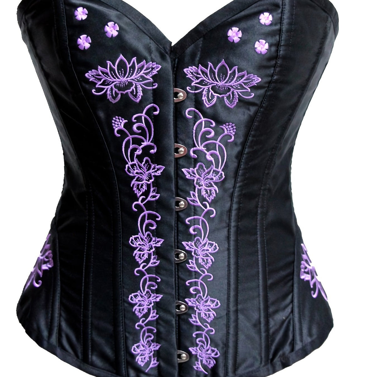Gothic Court Style Waist Corset Lace Floral Shapewear