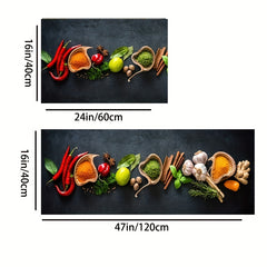 Non Slip Waterproof Kitchen Mat Set Soft Runner Rug