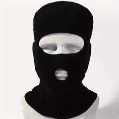 Unisex Thermal 2 Hole Knitted Mask Full Face Covering Outdoor Sports