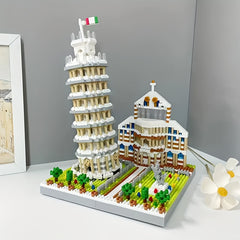 2000pcs 3D Puzzle Leaning Tower of Pisa Display Toy