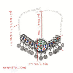 Bohemian Gemstone Head Piece Hair Accessory for Women