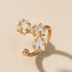 Bee Zircon Ear Cuff Copper 18K Plated Casual