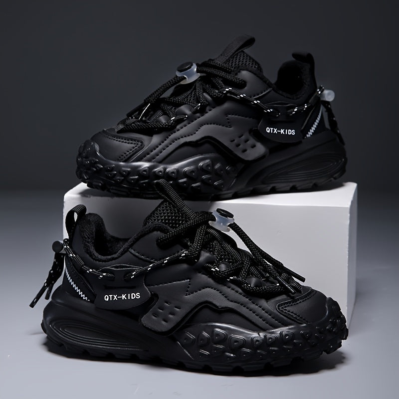 Boys' Chunky Shoes Warm Plush Lining Non Slip Casual Sneakers Winter