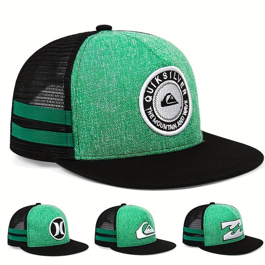 Men's Half Mesh Baseball Cap Hip Hop Outdoor Sunscreen Cap