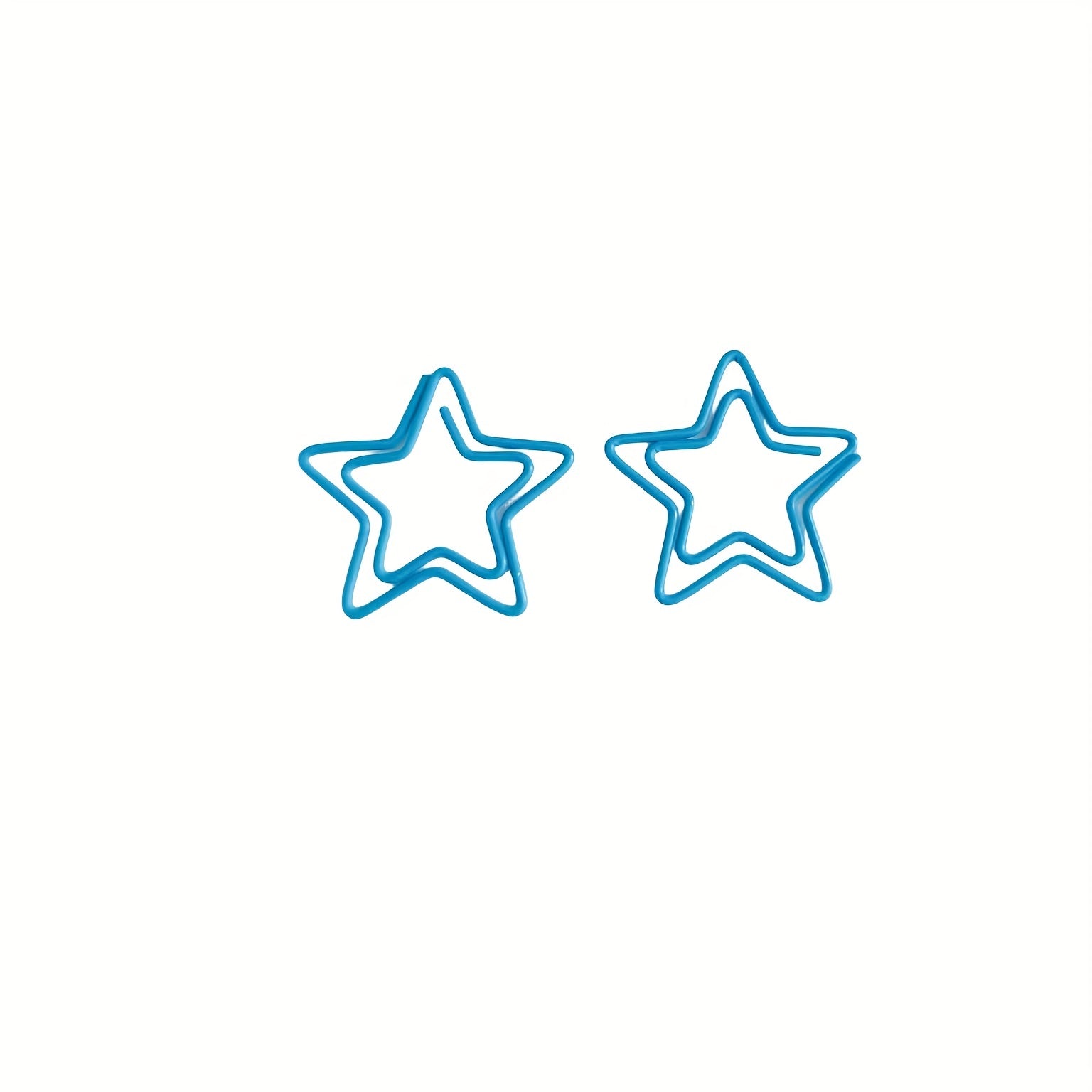 20pcs Star Shape Paper Clips Mixed Fun Office School Supplies