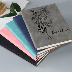 Personalized UV Printed Journal with Floral Design
