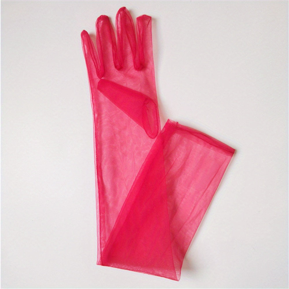 Vintage Mesh Gloves Thin Short Breathable Wedding Bridal Accessories