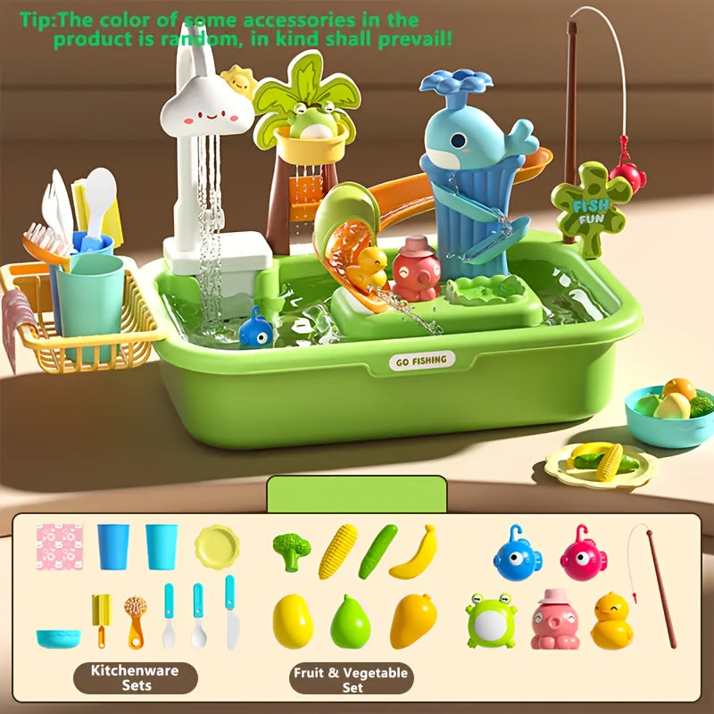 Theater Toy with Dishwasher and Pretend Play Tools