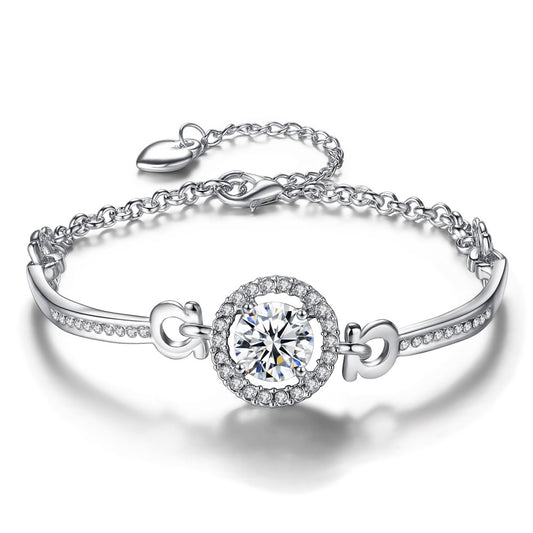 Rhinestone Chain Bracelet Girls Decorative Accessories